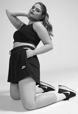 Short de Moletom Nike Sportswear Plus Size Nsw Flc Hr Preto - Compre Agora