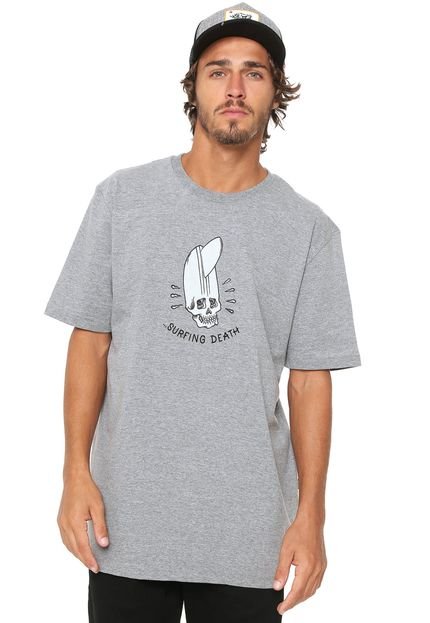 Camiseta ...Lost Surfing Death Cinza - Marca ...Lost