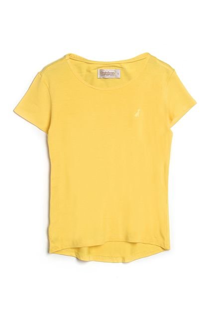 Blusa Carinhoso Menina Liso Amarela - Marca Carinhoso