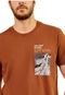 Camiseta Estampada Forum Slim VE23 Marrom Masculino - Marca Forum