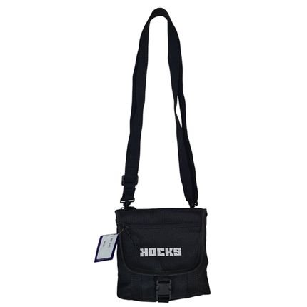 Bolsa Shoulder Bag Hocks Unissex Fecho Fivela Preto - Marca Hocks