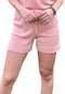 Short Pink Tricot Moletinho De Tricô Modal E Cordão Feminino - Marca Pink Tricot