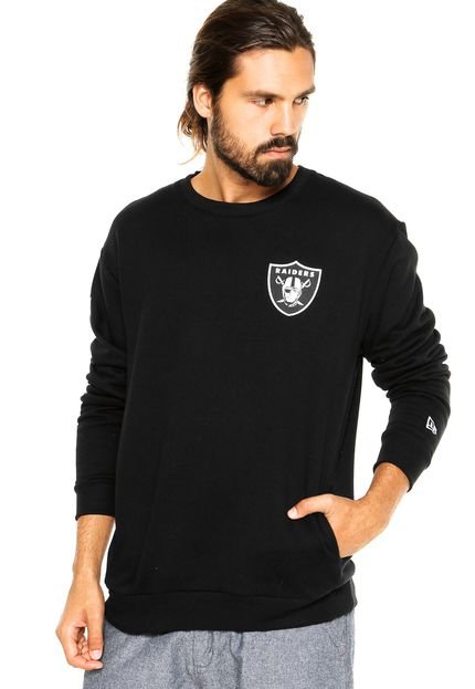 Moletom New Era Oakland Raider Preto - Marca New Era