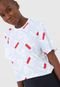 Camiseta Cropped Fila Full Acqua Branca - Marca Fila