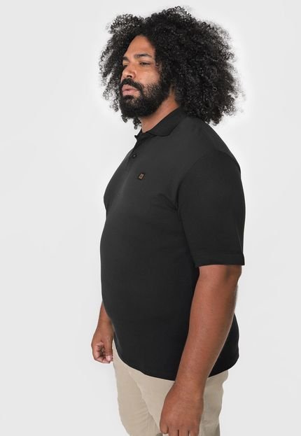 Camisa Polo Hang Loose Reta Label Preta - Marca Hang Loose