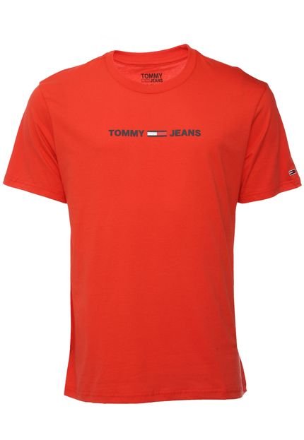Camiseta Tommy Jeans Logo Vermelha - Marca Tommy Jeans