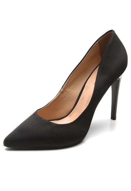 Scarpin FiveBlu Bico Fino Preto - Marca FiveBlu