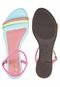 Sandália Colorida Gigil Salto Bloco Quadrado Baixo Multicolorido - Marca Gigil