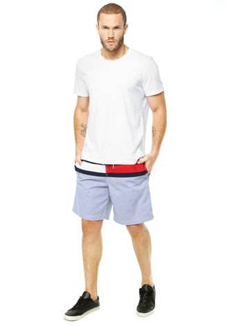 Bermuda Tommy Hilfiger Drawstr Azul-Marinho - Compre Agora