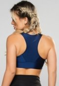 Top MVB Modas Nadador Poliamida Brilhosa Fitness Azul - Marca Mvb Modas