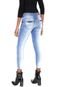 Calça Jeans Biotipo Skinny Cropped Estonada Azul - Marca Biotipo
