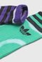 Kit 2pçs Meia Adidas Originals Cano Alto Batik Verde/Roxa - Marca adidas Originals