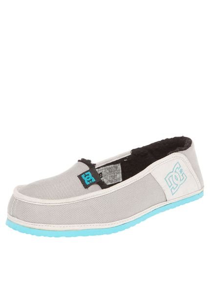 Mocassim DC Shoes Villain Slipper Cinza - Marca DC Shoes