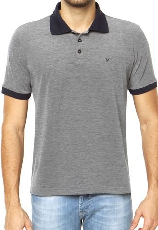 Camisa Polo M. Officer recortes Cinza