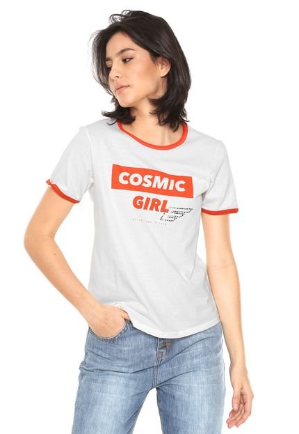 Camiseta Ellus Cosmic Girl Off-White - Marca Ellus