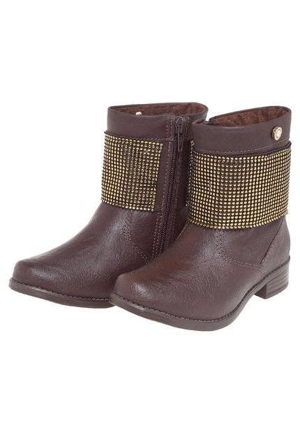 Bota Klin Atena Fashion Infantil Marrom Escuro - Marca Klin