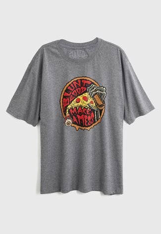 Camiseta Blunt Extra Pizza Cinza
