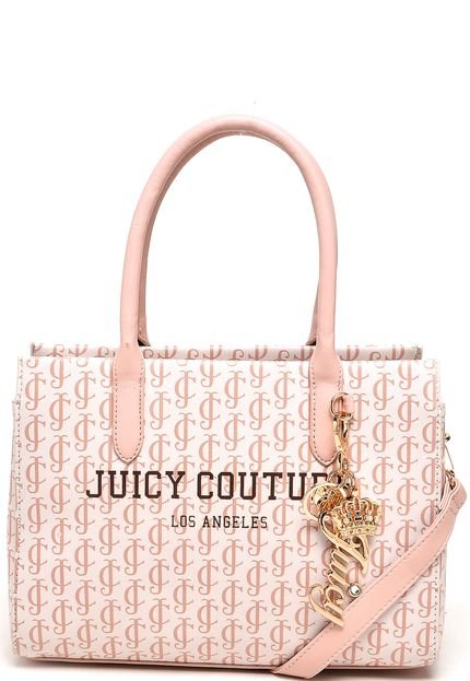 Bolsa Juicy Couture Média Monograma Rosa - Marca Juicy Couture