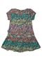 Vestido Kyly Mini Flores Azul - Marca Kyly