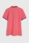 Camisa Polo Carinhoso Infantil Bordado Rosa - Marca Carinhoso