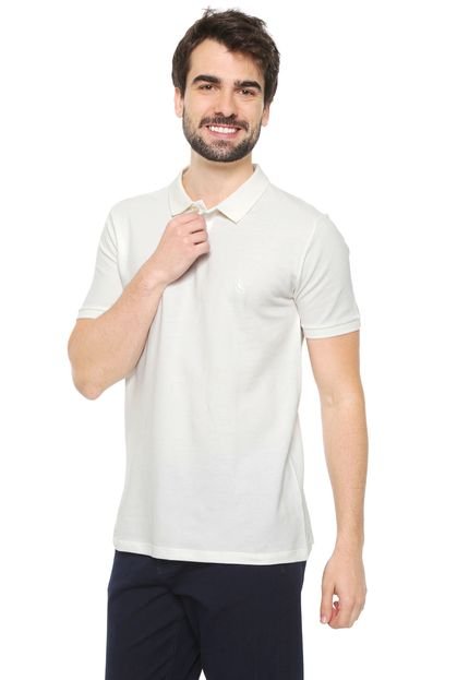 Camisa Polo Reserva Reta Orgânica Off-White - Marca Reserva