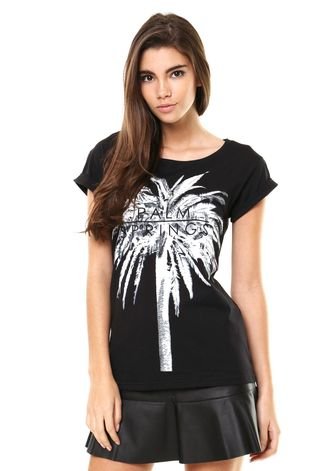 Camiseta FiveBlu Palm Preta