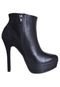 Ankle Boot Via Marte Mix Materiais Preta - Marca Via Marte