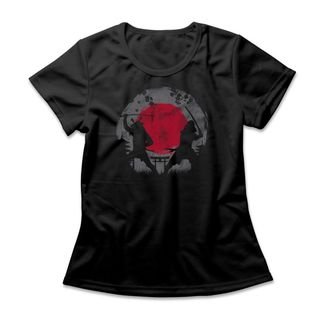 Camiseta Feminina Samurai Fighting - Preto