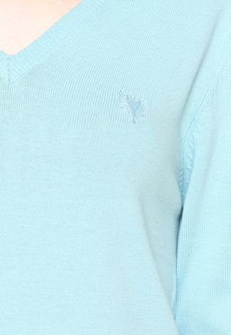 Suéter Cavalera Tricô Logo Azul