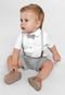 Conjunto Body E Bermuda Infantil Menino Mundi - Marca Brandili