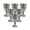 Conjunto de Taças de Vidro 300ml 6 peças Bico de Abacaxi Fumê Espelhado - Casambiente - Marca Casa Ambiente