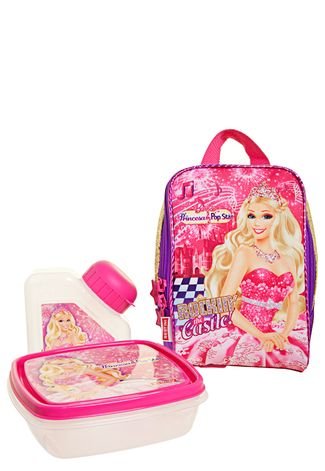 Lancheira Barbie Princesa Pop Star Pequena Rosa em Promoção na Americanas