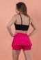 Short Saia Fitss Fitness Legging Academia Suplex Rosa Pink - Marca Fitss