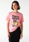 Camiseta adidas Sportswear Reta Graphic Rosa - Marca adidas Sportswear