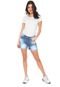 Short Jeans Lunender Boyfriend Azul - Marca Lunender