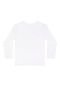 Camiseta Básica em Meia Malha Infantil Menino Quimby Branco - Marca Quimby
