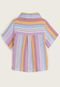 Camisa Infantil Cotton On Listrada Lilás - Marca Cotton On