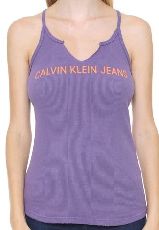 Regata Calvin Klein Jeans Canelada Roxa