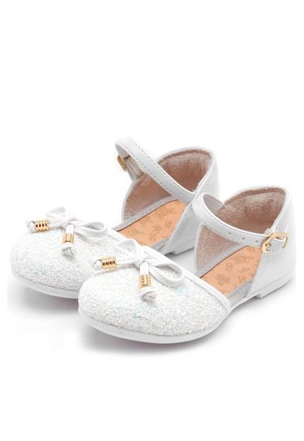 Sapatilha Kidy Glitter Branco - Marca Kidy