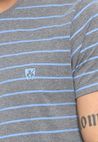 Camiseta Mr Kitsch Listrada Cinza