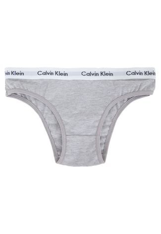 Kit Calcinha Calvin Klein Kids Branco/Cinza
