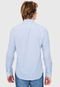 Camisa Colcci Reta Padronagem Azul - Marca Colcci