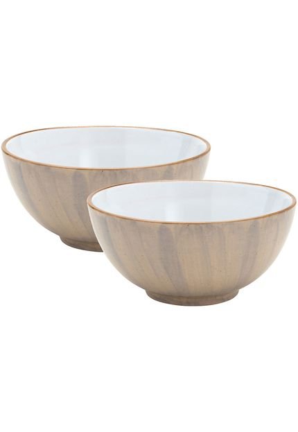 Conjunto 2pçs Bowls De Porcelana Branco 14Cm Bon Gourmet - Marca Bon Gourmet