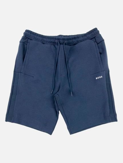 Bermuda Hugo Boss Regular Fit Moletom Headlo 1 Azul Marinho - Marca Hugo Boss