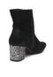 Bota Mixage Cano Curto Glitter Preta - Marca Mixage