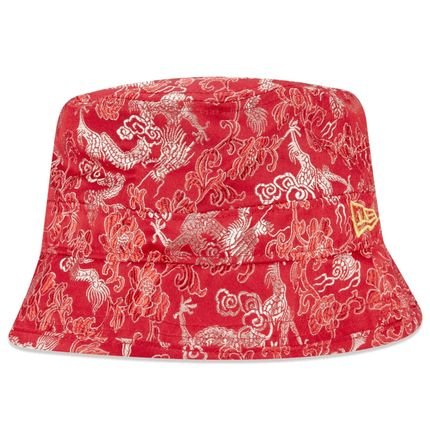 Headwear New Era Chapeu Bucket New Era Brasil Vermelho - Marca New Era