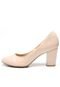 Scarpin DAFITI SHOES Salto Grosso Nude - Marca DAFITI SHOES