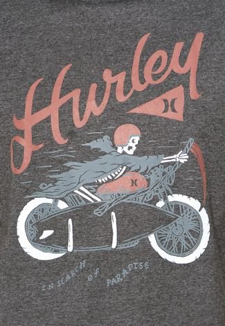 Camiseta Manga Curta Hurley Riding Death Cinza
