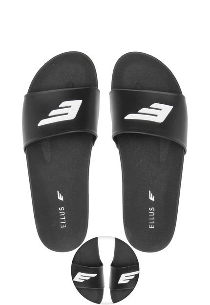 Chinelo Slide Ellus Logo Preto - Marca Ellus