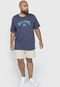 Camiseta Billabong Plus Size Arch Wave Azul-Marinho - Marca Billabong